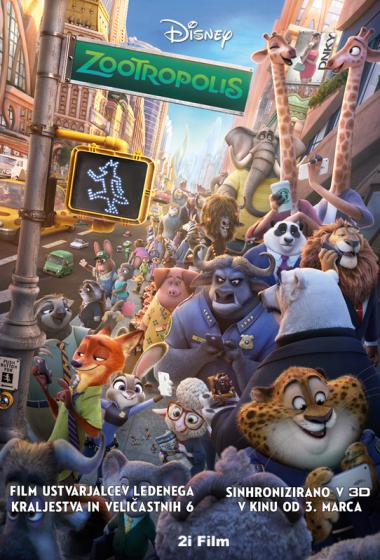 Zootropolis 3D (sinhronizirano) - poster