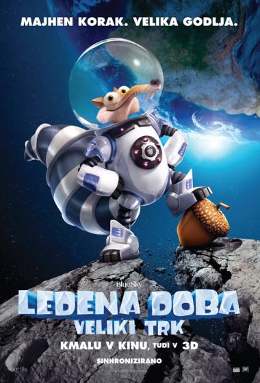 Ledena doba 5: Veliki trk (podnapisi)  - poster